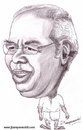 Cartoon: Caricature of Thilakan (small) by jkaraparambil tagged thilakan malayalam movie actor jkaraparambil