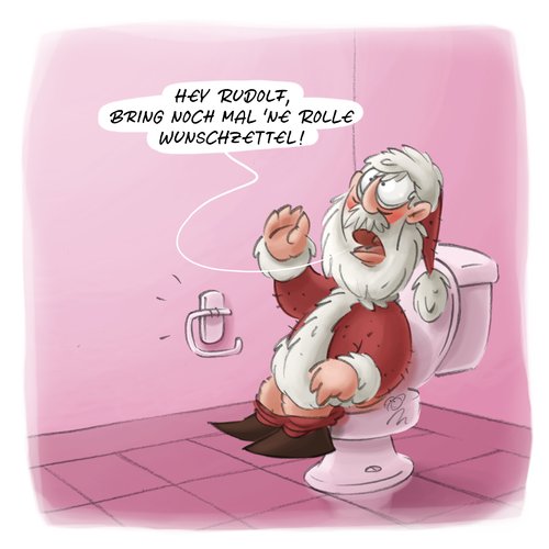 Cartoon: LACHHAFT Cartoon No. 417 (medium) by LACHHAFT tagged weihnachten,weihnachtsmann,santa,claus,wunschzettel,rudolph,rudolf,rentier,klopapier,klowitz,toilettenwitz,witze,comic,michael,mantel,weihnachten,weihnachtsmann,wunschzettel,rudolph,rudolf,rentier,klopapier,klowitz,toilettenwitz,wc,toilettenpapier