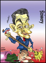 Cartoon: sarkozy vs chirac (small) by sziwery tagged sarkozy,vs,chirac