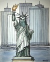 Cartoon: American freedom (small) by caknuta-chajanka tagged statue,of,liberty,human,rights