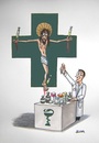 Cartoon: Jesus Christ Medicstar (small) by caknuta-chajanka tagged pharmacy,medics,jesus,christ