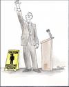 Cartoon: REELECTING-POLITICIAN (small) by ANDRZEJ PACULT tagged election,politician,propaganda,voting,media