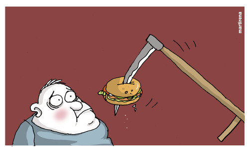 Cartoon: Dangers of obesity (medium) by martirena tagged obesity