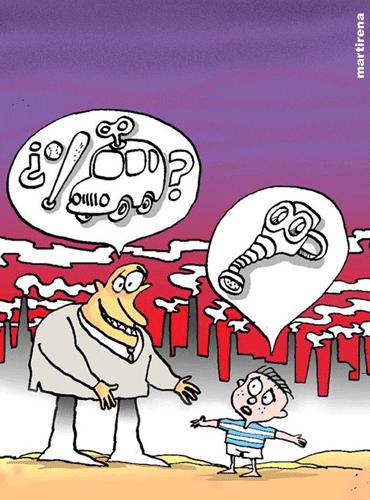 Cartoon: Ecologia (medium) by martirena tagged ecologia