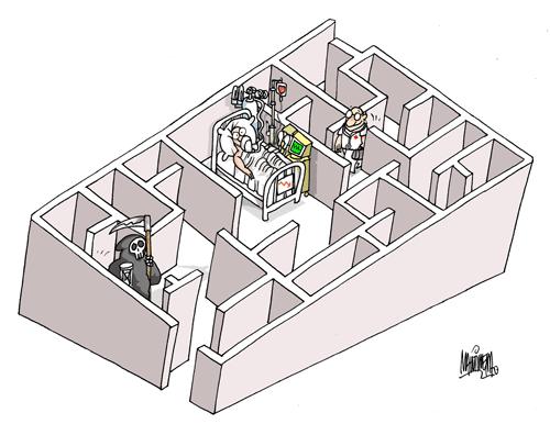 Cartoon: Laberinto (medium) by martirena tagged laberinto