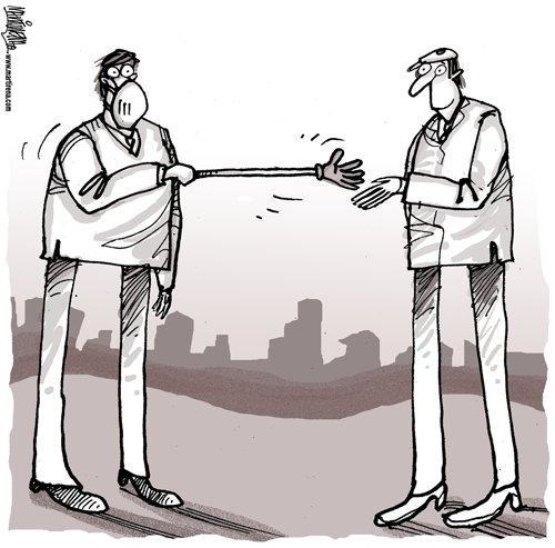 Cartoon: Pandemia (medium) by martirena tagged pandemia