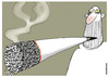 Cartoon: Smoking leads to death (small) by martirena tagged smoking,adiction