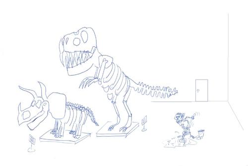 Cartoon: Museum (medium) by tristanactor tagged museum,dinosaurier