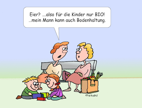 Cartoon: Bioeier (medium) by wista tagged ei,eier,bioeier,bio,biologischer,anbau,landwirtschaft,qualität,stallhaltung,bodenhaltung,freiland,freilandhühner,huhn,hühner,hühnerhaltung,käfig,käfighaltung,bauer,bauernhof,grün,grüne,nachhaltigkeit,vater,mutter,kinder,familie,ernährung,gesund,ei,eier,bioeier,bio,biologischer,anbau,landwirtschaft,qualität,stallhaltung,bodenhaltung,freiland,freilandhühner,huhn,hühner,hühnerhaltung,käfig,käfighaltung,bauer,bauernhof,grün,grüne,nachhaltigkeit,vater,mutter,kinder,familie,ernährung,gesund