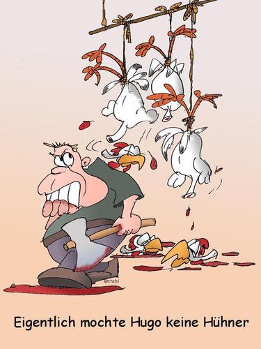 Der Boss Und Sein Hühnchen Cartoon