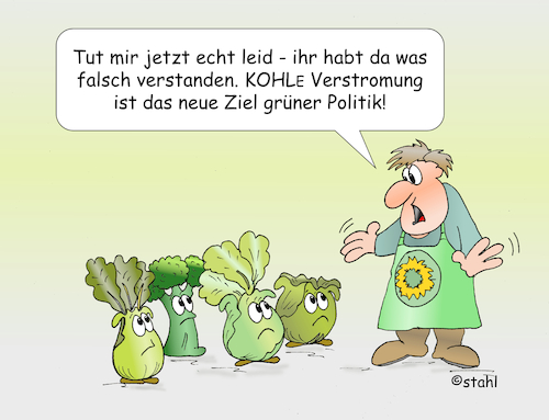 Cartoon: Kohleverstromung (medium) by wista tagged kohl,kohle,kohleverstromung,strom,stromerzeugung,energie,energiewende,grün,grüne,partei,grünen,heizung,heizen,elektroauto,elektromobilität,gas,öl,energieträger,erneuerbare,energien,wasserstoff,biogas,veggie,obst,gemüse,gesund,ernährung,kohl,kohle,kohleverstromung,strom,stromerzeugung,energie,energiewende,grün,grüne,partei,grünen,heizung,heizen,elektroauto,elektromobilität,gas,öl,energieträger,erneuerbare,energien,wasserstoff,biogas,veggie,obst,gemüse,gesund,ernährung