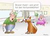 Cartoon: Apportieren (small) by wista tagged hund,hundeschule,apportieren,hundeerziehung,ausbildung,stock,stöckchen,bringen,herr,frau,oma,verbandskasten,verletzung