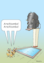Cartoon: Paketsprung (small) by wista tagged paketsprung,arschbombe,splashdiving,wasser,wasserfontäne,schwimmbad,sprungbrett,springen,turmspringen,wasserspringen,diving,sport,spaß,elefant,ente,beckenrand