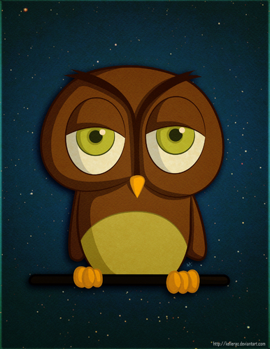 Cartoon: A random Owl (medium) by kellerac tagged naturaleza,buho,keller,maria,kellerac,caricatura,cartoon,nature,animal,owl