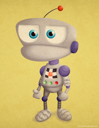 Cartoon: A random Robot (medium) by kellerac tagged chibi,cute,mechanical,robot,caricatyra,cartoon,keller,maria,kellerac