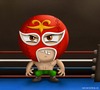 Cartoon: Luchador (small) by kellerac tagged cartoon,caricatura,maria,keller,luchador,wrestler,cute,mexico