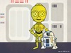 Cartoon: May the 4th be with you! (small) by kellerac tagged star,wars,cartoon,mexico,cute,c3po,r2d2