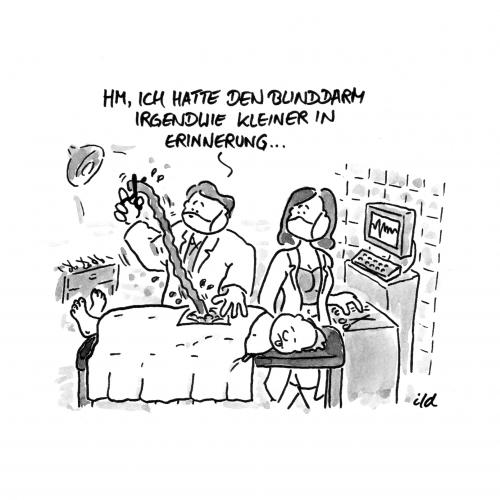 Cartoon: Blinddarm (medium) by achecht tagged blinddarm,operation,op,arzt,ärzte,medizin,krankenhaus,klinik,operation,arzt,doktor,gesundheitssystem,krankenversicherungen,chirurg,patient,kompetenz fähigkeit,wissen,blinddarm,pfusch,anatomie,körper,kompetenz,fähigkeit