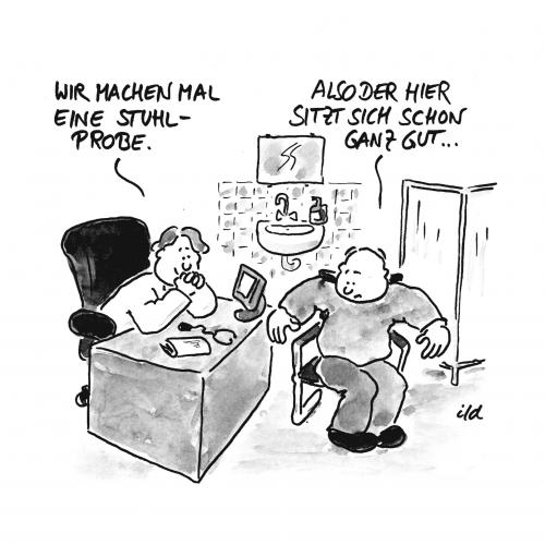 Cartoon: Stuhlprobe (medium) by achecht tagged stuhlprobe,stuhl,kot,probe,arzt,praxis,untersuchung,medizin,doktor,stuhlprobe,stuhl,kot,stuhlgang,probe,arzt,praxis,untersuchung,doktor,medizin,gesundheit,medizinwesen,krankenhaus,arztbesuch