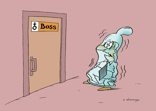Cartoon: Women boss (medium) by Dubovsky Alexander tagged boss,women,office,condom