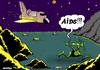 Cartoon: Aids in space (small) by Dubovsky Alexander tagged aids,space,shutle,iti