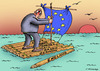 Cartoon: free-swimming (small) by Dubovsky Alexander tagged referendum,politics