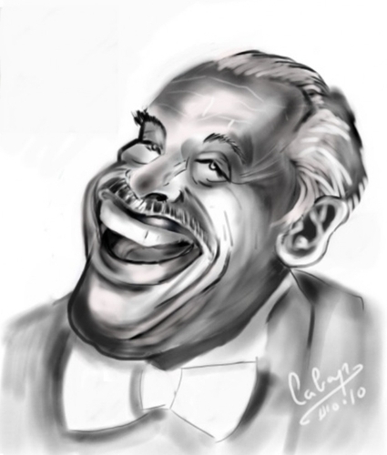 Cartoon: Cab Calloway (medium) by cabap tagged caricature,ipad