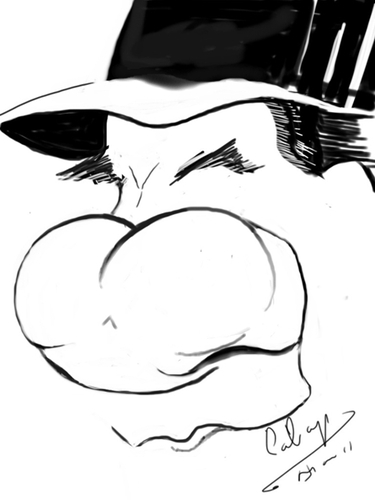 Cartoon: Karl Malden (medium) by cabap tagged caricature,ipad