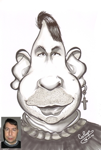 Cartoon: Robin Crowley (medium) by cabap tagged caricature