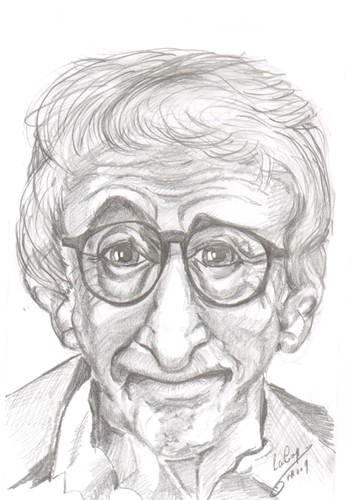 Cartoon: Woody Allen (medium) by cabap tagged caricature