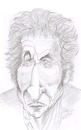 Cartoon: Bob Dylan (small) by cabap tagged caricature