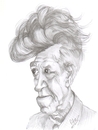 Cartoon: David Lynch (small) by cabap tagged caricature