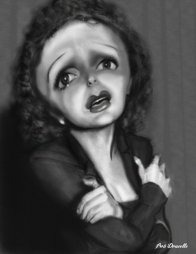 Cartoon: Edith Piaf (medium) by tobo tagged edith,piaf,caricature