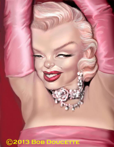 Cartoon: Marilyn Monroe (medium) by tobo tagged marilyn,monroe,caricature