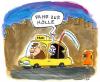 Cartoon: hölle (small) by ari tagged man car death hell hölle taxi tod sensenmann horror halloween grusel plikat