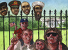 Cartoon: White house killing fields (small) by Rainer Ehrt tagged obama,osama,bin,laden,usama,ladin,terror,war,afghanistan,pakistan,white,house,usa,navy,seals,killer,killing,murder,execution,irak,iraq,freedom,saddam,hussein,lybien,lybia,ghaddafi,ghaddafis,sons