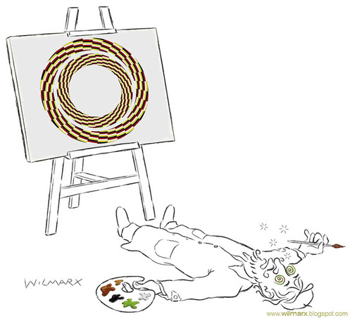 Cartoon: Tela tontura (medium) by Wilmarx tagged optical,illusion,cartoon