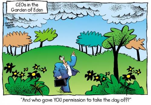 Cartoon: CEO in the Garden of Eden (medium) by carol-simpson tagged god,ceo,garden,eden,business