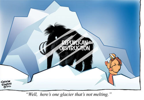 Cartoon: The Big Freeze (medium) by carol-simpson tagged health,care,conservative,republican,party,glaciers
