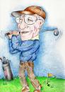 Cartoon: Der alte Golfspieler (small) by veronikake tagged golf,karikatur,greis