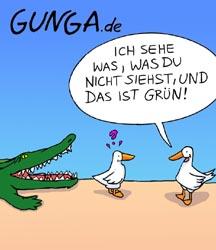 Cartoon: grün (medium) by Gunga tagged grün
