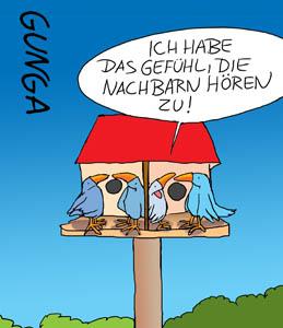 Cartoon: Nachbarn (medium) by Gunga tagged nachbarn