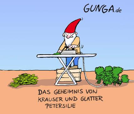 Cartoon: Petersilie (medium) by Gunga tagged zwerg,gemüse