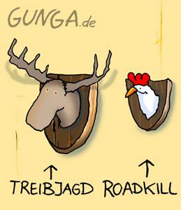 Cartoon: Roadkill (medium) by Gunga tagged roadkill