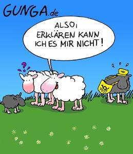 Cartoon: Schaf (medium) by Gunga tagged schaf