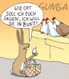 Cartoon: Eier in bunt (small) by Gunga tagged eier,in,bunt