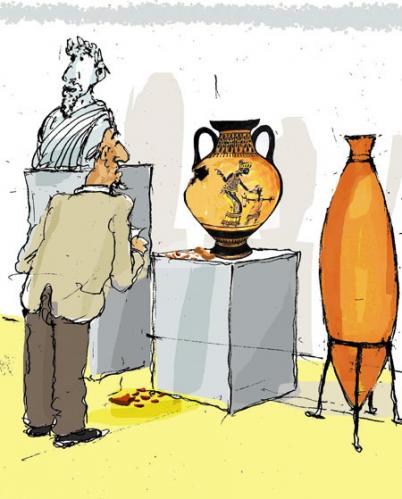 Cartoon: arhiologia (medium) by Miro tagged arhiologia