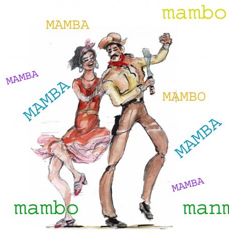 Cartoon: mamba (medium) by Miro tagged mamba,dance