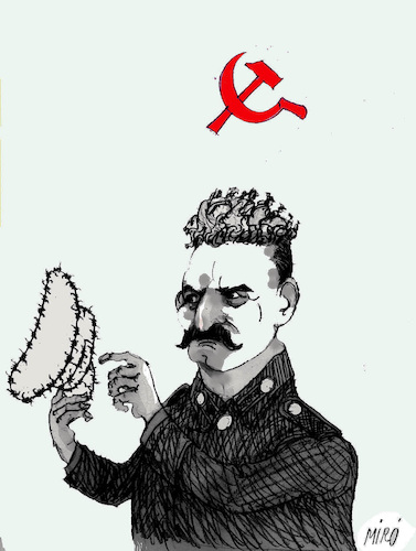 Cartoon: Stalin (medium) by Miro tagged stalin