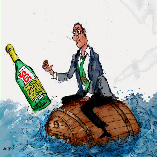 Cartoon: wine crisis (medium) by Miro tagged winw,crisis